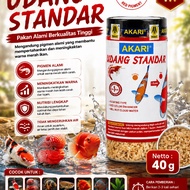 Akari Udang Standar Kering 40gr Pakan Ikan Koi Louhan Arwana Predator 40 Gram