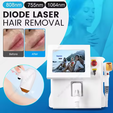 Sapphire Ice Platinum Cooling System Diode Hair Removal Device High-Tech 3 Wavelengths Suitable For 