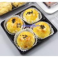 4-Compartment Plastic Candy Box Brown Base E-44