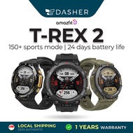 [LATEST RELEASE] Amazfit T-Rex 2 Smart Watches 1.39-Inch Screen 5 GPS Military-grade Fitness 24-day Battery 10 ATM