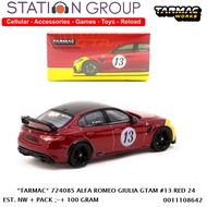 TARMAC 724085 ALFA ROMEO GIULIA GTAM 13 RED 24 - DIECAST