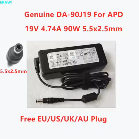 Genuine APD DA-90J19 19V 4.74A 90W 5.5x2.5mm AC Adapter For Intel NUC 8 10 Laptop Power Supply Charg