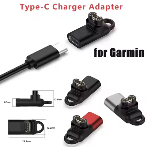 Type C Charging Adapter For Garmin Fenix 7 7S 7X Instinct 2 Watch Charger Connector for Garmin Forer
