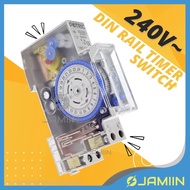 Timer Switch Industrial Timing Tool DIN Rail Timer Switch Auto On Off Timer Switch 24Hours Plug In T