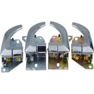 4PCS Front Rear Left Right Chrome Inside Inner Door Handle Fit for Kia 2003-2009 Sorento 826103E011,
