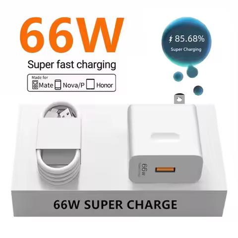 US 6A 66W Super Fast USB Charger For Huawei Mate 40 50 60 P50 Nova 8 9 10 Honor 90 100 X7 X8b X9 Mag