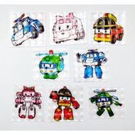 Robocar Poli Edible Rice Stickers Rice Paper Bento Stickers Edible Rice Stickers Edible Stickers