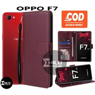 HP Case Flip Wallet OPPO F7 Premium Leather Flip Wallet Case/Mobile Wallet Case