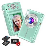 DC403 Digital Camera, 1080P FHD Video Recording Anti-shake Vlogging Camera Compact Camera  16X Digit