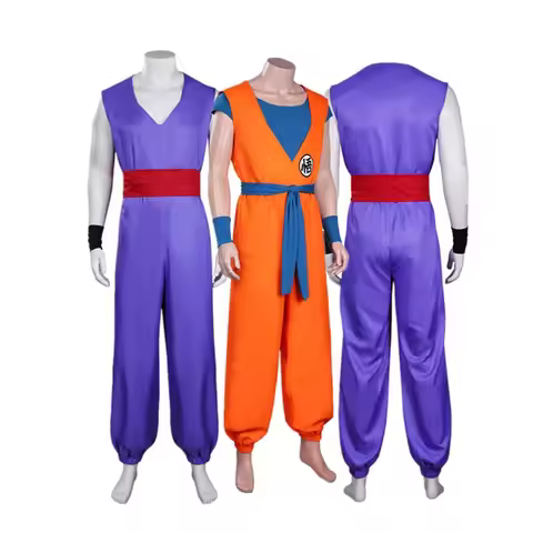 Son Goku Cosplay Costume Doragon Anime Son Gohan Men Halloween Carnival Suit For Disguise Adult Men 