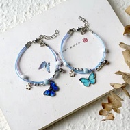 ED - KOREAN STRAP BRACELET WITH BUTTERFLY MOTIF KOREAN BESTIE STRAP BRACELET/ BESTIE COUPLE BRACELET
