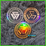 ☌ TAU GAMMA PHI TAU GAMMA SIGMA TRISKELION STICKER