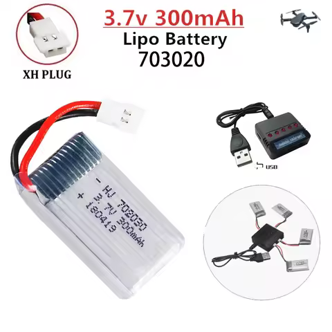 3.7v 300mah Lipo Drone Battery For Syma X11 E55 Fq777 Fq17w F180 Fy530 U816 U816a U830 H107 S39-1 Hd
