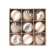 Creative Transparent Ball Foam Ball Decoration Pendant 8C Christmas Ball Combination Set Gift