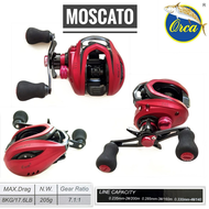 Reel Baitcasting Orca Moscato 200L Drag 8 kg 17 Ball Bearings BC casting COD