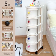 รถเข็นเก็บมือถือพร้อมล้อชั้นเก็บเครื่องสําอางขนมความจุขนาดใหญ่สําหรับห้องหอพักการติดตั้งแบบ Snap-on 