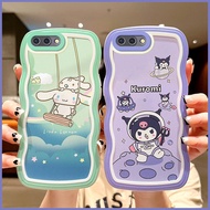 Samsung Galaxy J4 J6 Plus J5 J7 J2 Pro J7 Prime A7 2018 Fashion cartoon Kuromi Phone Case Wavy Edge Soft TPU Cover