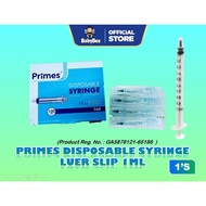 (1 pieces)PRIMES 1ML Disposable Syringe Sterile Luer Slip/Luer Lock