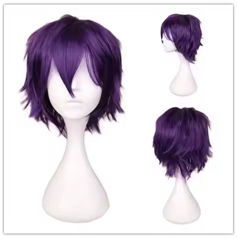 William Afton Cosplay Wig FNaF Purple Guy Wig Five Nights /at Freddy's Doujin Wigs Roleplay Hallowee