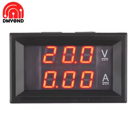 Digital Voltmeter Ammeter DC 4.5V-30V 30A 50A Dual LED Display Voltage Current Meter Volt Amp Panel 