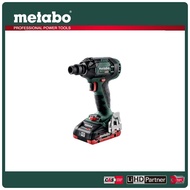 【metabo 美達寶】18V鋰電無刷衝擊扳手機 4.0Ah單電套裝組 隨附工具袋(SSW 18 LTX 400 BL)｜031005210101