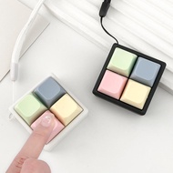 Cute Macaron Keyboard Fidget Toy 2/3/4 Keys Gentle Click Stress Portable Gift Relief Sound E7g5