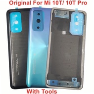 Original Back Lid For Xiaomi Mi 10T 10T Pro 5G Glass Battery Cover Hard Rear Door Mi 10T Pro Housing