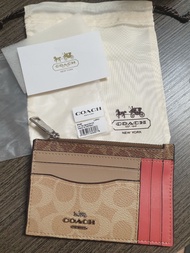 全新正品Coach mini wallet Skinny ID Case coins bag coin bag 零錢包 咭包 卡包 89484
