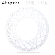 Litepro จานหน้าจักรยานพับได้130BCDชุดจานหน้าจักรยานเสือภูเขาแบบกลมพิเศษ53/56/58T