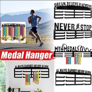 Medal Display Hanger Wall Mounted Iron Medal Display Rack Decorative Black Medal Holder