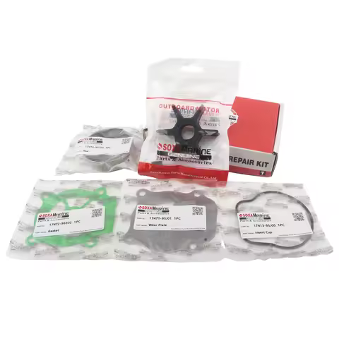 Water Pump Impeller Rebuild Kit Fits for Suzuki Outboard DF 40 50 60 HP 4-Stroke Boat Engine Models 