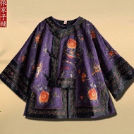 Hanfu Traditional Jacket with Elaborate Embroidery - Tang-Inspired Women's Top