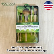 EcoTools® Start The Day Beautifully 5 essential brushes with storage เซ็ตแปรงแต่งหน้า 5 ชิ้น พร้อมกล