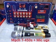 Mạch Loa Kéo T450s + Mic Không Dây Cao Cấp - Công Suất Mạnh  Echo Hay - Mic cao cấp ít hú rít chất l