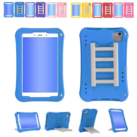 EVA Kids Case for Huawei MediaPad M5 M3 8.4 inch Stair Brackets Cute Cartoon Shockproof Cover for M3