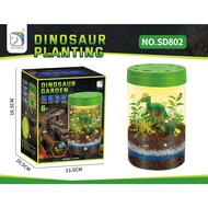 TTOYS Light-up Dinosaurs Terrarium Kit for Kids, Educational DIY Science Kits, Create Your Own Mini Dino Garden!