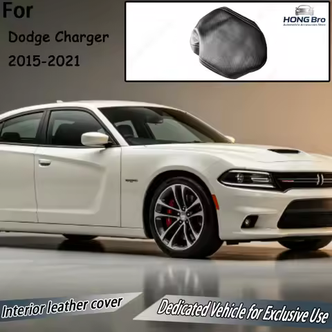 Suitable for Dodge Charger 15-21 Center Console Armrest Box Leather Cover Dodge Charger Armrest Prot