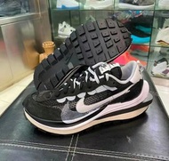 👟sacai x Nike VaporWaffle“Black and White”男女同款 黑白