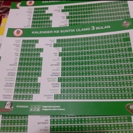 Kalender KB Suntik 3 Bulan Bidan