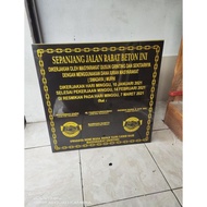 Ready Stock Papan Data Peresmian Granit 50X50/Batu Peresmian Granita