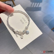 สร้อยข้อมือเงินแท้ S925 รูปกระต่าย Lucky Rabbit สไตล์เรียบง่าย แฟชั่น น่ารัก มีใบรับรอง เครื่องประดั