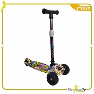 ONE-M252 Mainan Skuter Anak Karakter Scooter Roda 3 Otoped Anak Bisa Dilipat Injak Mainan Outdoor Ki