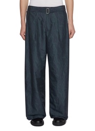 TOGA VIRILIS BUCKLE BELT STRAIGHT LEG PANTS