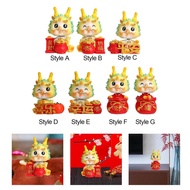 [xdnblun] Chinese New Year Dragon Figurine,Dragon Bobblehead ,Chinese Animals Statue Dragon Statue f