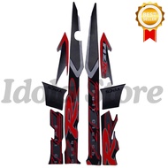 Yamaha F1ZR 2002 Full Clutch Striping Sticker - Standard F1ZR 2002 Sticker List