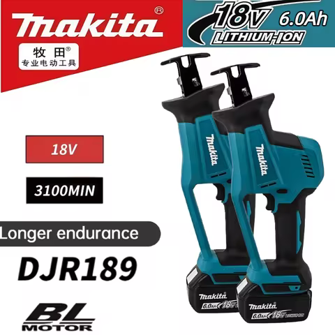 Makita DJR189 18V Cordless Rechargeable Wood Metal Cutting Saw Brushless Electric Reciprocating Saw 