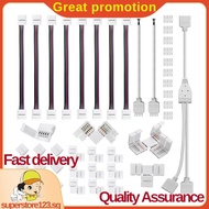 5 Pin LED Strip Connector Kit Plastic LED Strip Connector Fit for 12Mm RGBW LED Strip Connection Inc