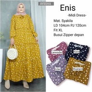 Enis Midi Dress/Baju Muslim/Baju Wanis/Gamis
