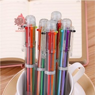 ปากกาหมึกแห้ง ปากกาลูกลื่น 6 สี 0.5 มม. pb pb99.