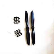 Gemfan Propeller CW CCW 6045 6x4.5 2Blade 1pair black Fiberglass Nylon Prop RC Drone